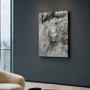 FACE 3D — Dimensional Mixed-Media Canvas