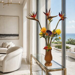 NEW BIRD OF PARADISE — Sculptural Faux Floral Arrangement